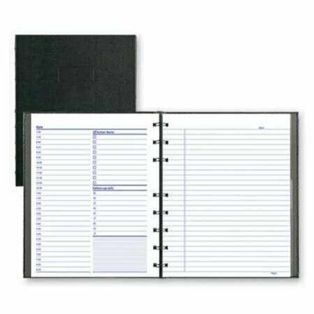 REDIFORM OFFICE PRODUCT Blueline, Notepro Undated Daily Planner, 9-1/4 X 7-1/4, Black A29C81